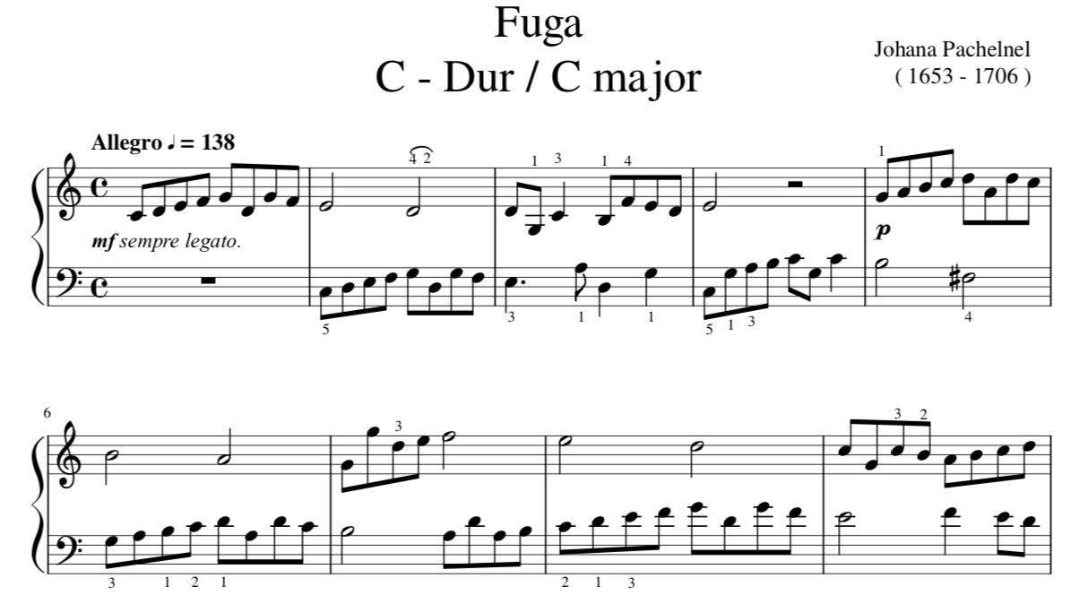 Fuga C - Dur / C major